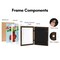 Americanflat 10x12.5 Kids Art Frame - Set of 2 - 8.5x11 with Mat or 10x12.5 without Mat - Kids Artwork Frame - Magnetic Frame Closure - Shatter Resistant Glass - Hanging Hardware